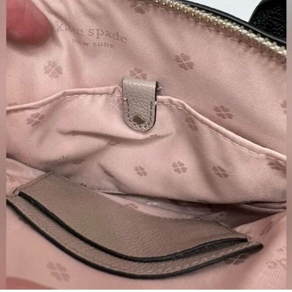 Kate Spade Margaux Mini Handbag Crossbody - Black/Taupe. - Picture 6 of 6